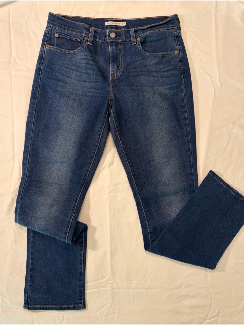 Levi's 414 Classic Straight Women's Denim in Medium-Dark Blue
